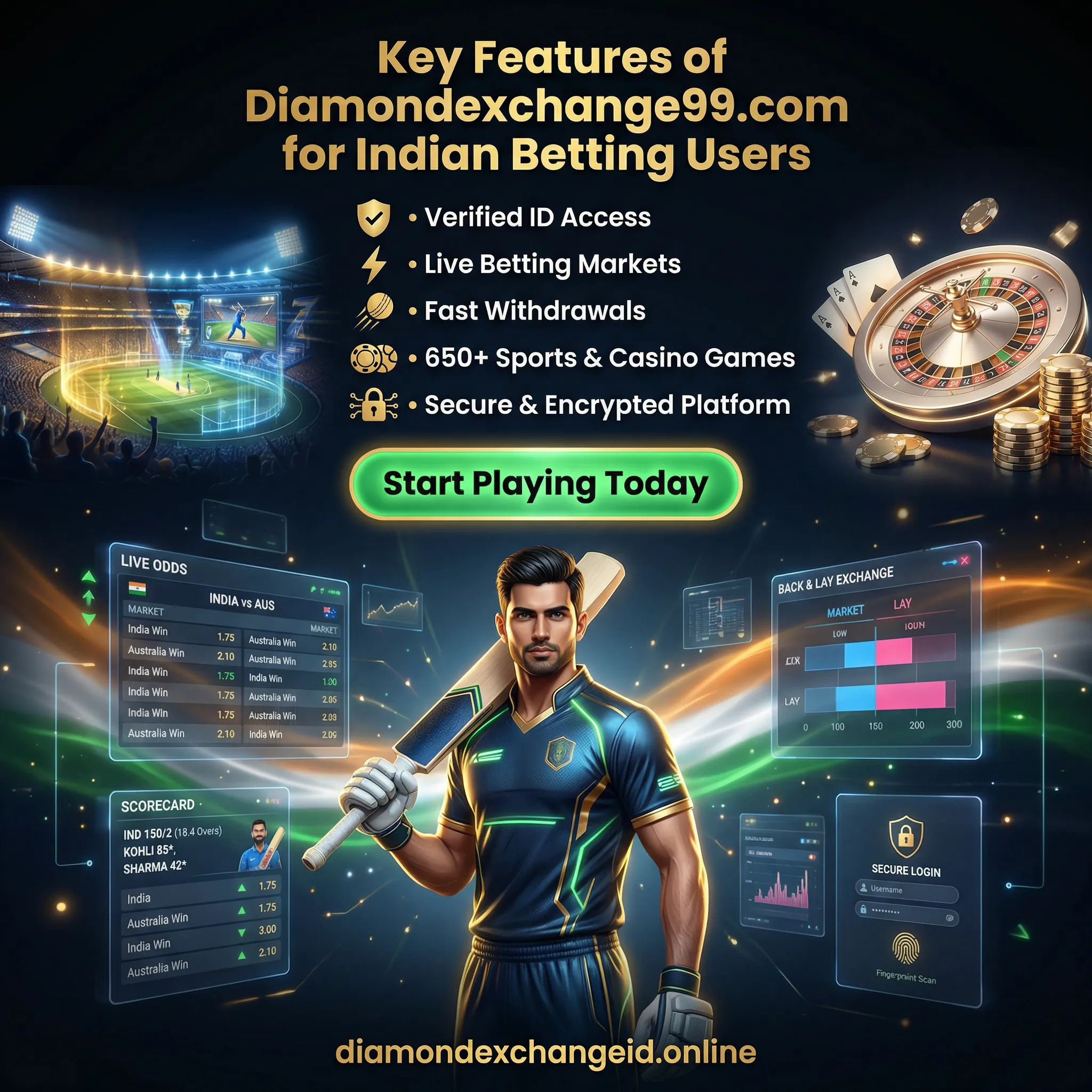 Key Features of Diamondexchange99.com for Indian Betting Users