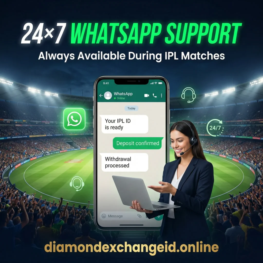 24×7 WhatsApp Support — Always Available During IPL