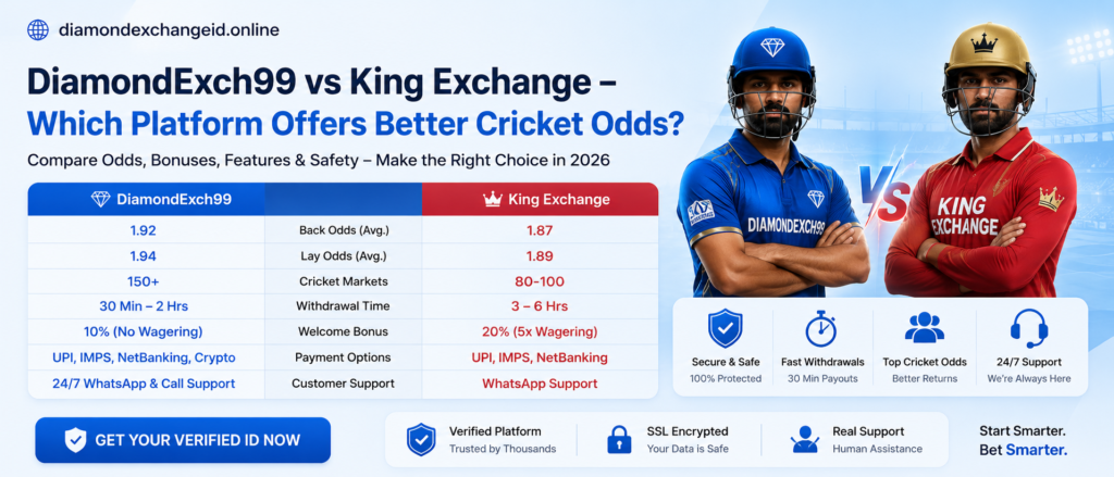 DiamondExch99 vs King Exchange